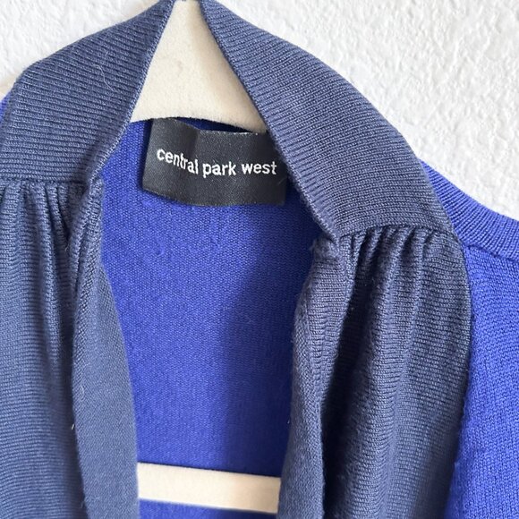 Vintage Central Park West Two-Tone Fringe Shawl Cardigan (One Size) - Picture 5 of 7